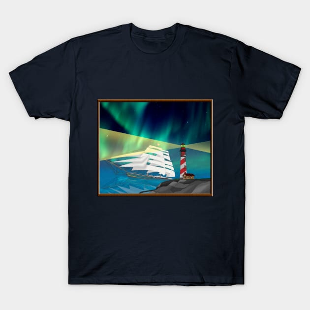 Newfoundland Schooner T-Shirt by lytebound